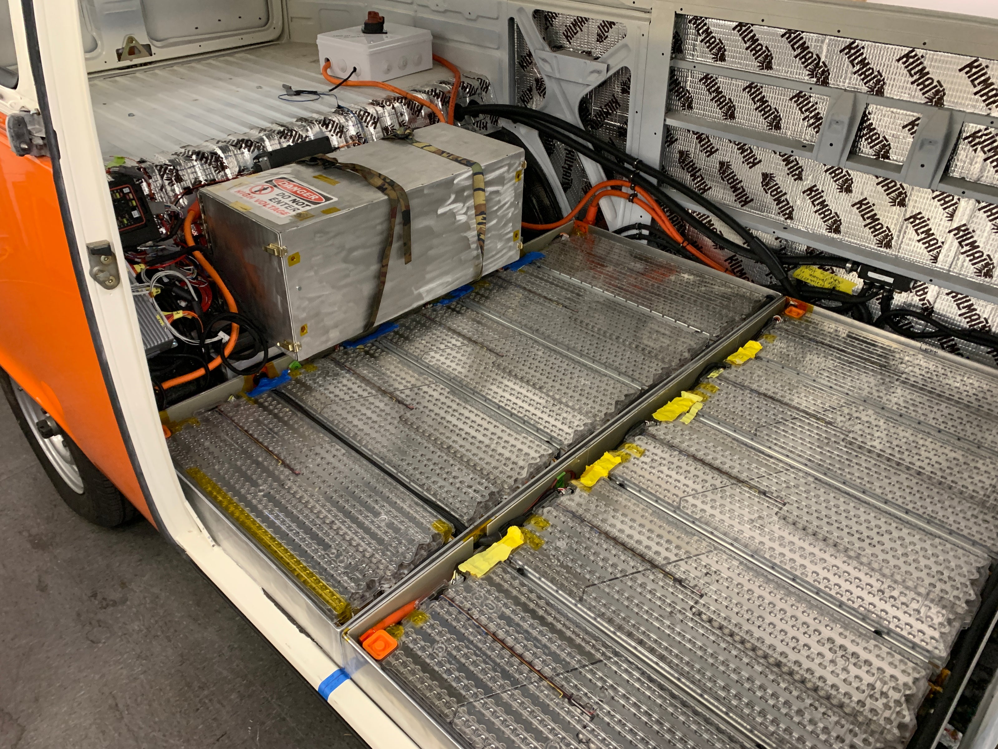 battery pack inside custom vehicle