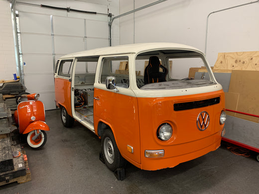 Orange VW bus